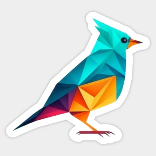 Paradise Bird - Abstract bird design for the environment Sticker